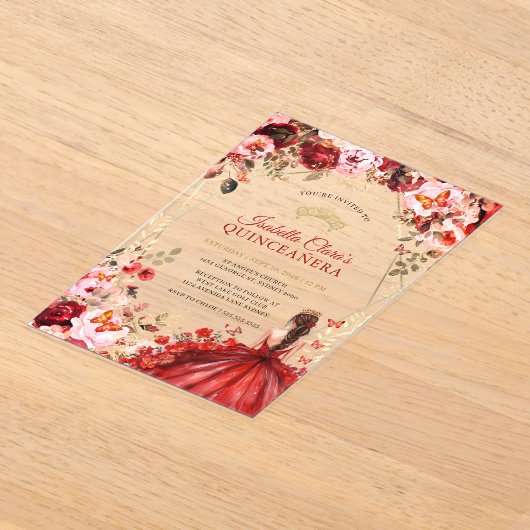 Scarlet Elegance Acryleinladungen (Ablage )