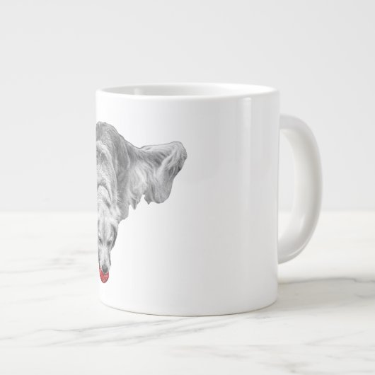 Scarlet Ember Blick Jumbo-Tasse (Vorderseite Rechts)