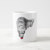 Scarlet Ember Blick Jumbo-Tasse (Vorderseite)
