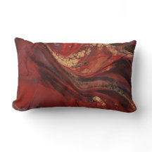 Scarlet Expressions Throw Pillow