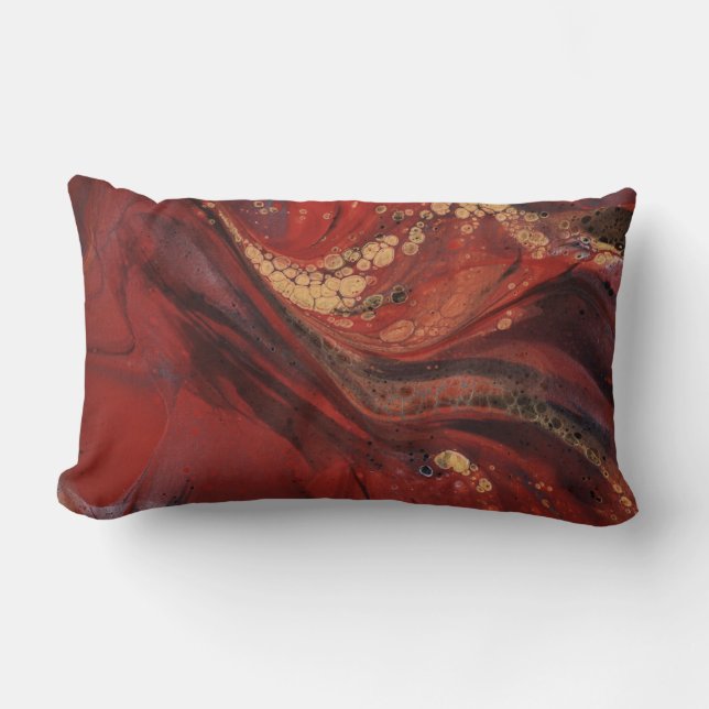 Scarlet Expressions Throw Pillow Lendenkissen (Vorderseite)