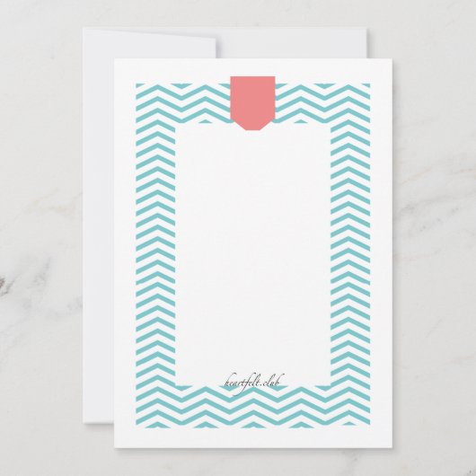 Scarlet Flamingos Einladung (Rückseite)