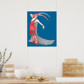 Scarlet Flapper Poster (Küche)