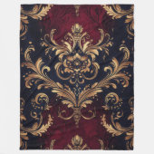 Scarlet & Gold Barock Fleecedecke (Vorderseite)