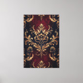 Scarlet & Gold Barock Leinwanddruck (Vorderseite)