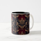 Scarlet & Gold Barock Zweifarbige Tasse (VorderseiteRechts)