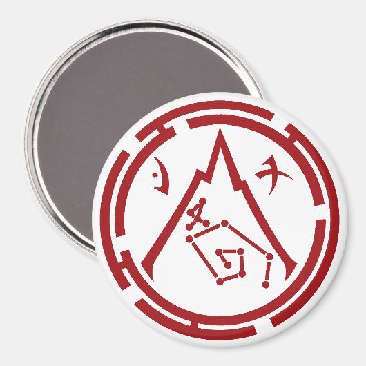 Scarlet Guard [Rotes Emblem] Magnet (Vorderseite/Rückseite)