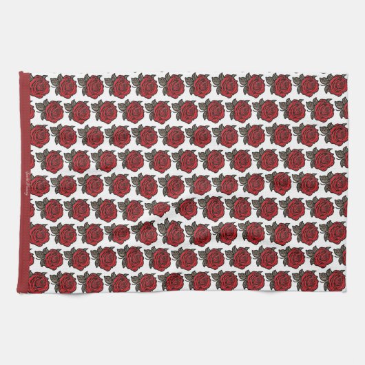 Scarlet Harmony Geschirrtuch (Horizontal)