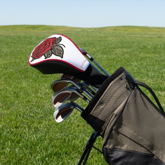 Scarlet Harmony Golf Headcover (In SItu)
