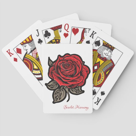 Scarlet Harmony Spielkarten (Rückseite)