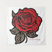 Scarlet Harmony Wandteppich (Vorderseite (Horizontal))