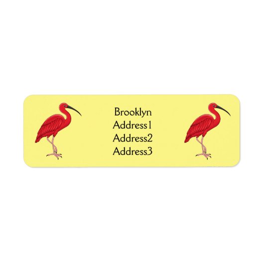 Scarlet ibis bird Cartoon (Vorne)