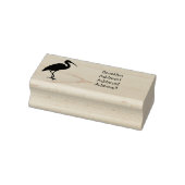 Scarlet ibis bird Cartoon Gummistempel (Stempel)