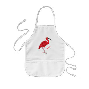 Scarlet ibis bird Cartoon Kinderschürze