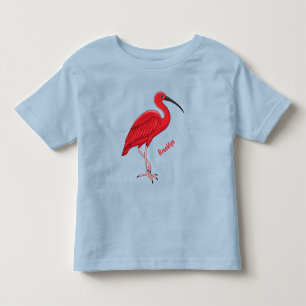 Scarlet ibis bird Cartoon Kleinkind T-shirt