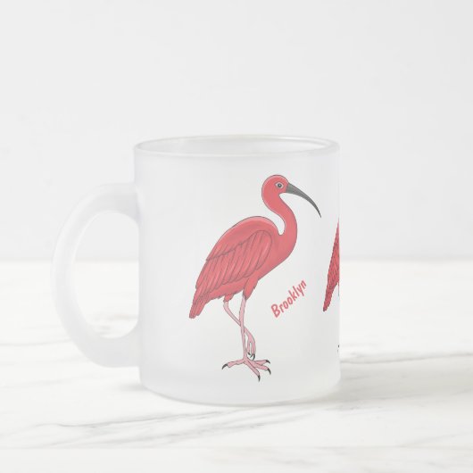 Scarlet ibis bird Cartoon Mattglastasse (Links)