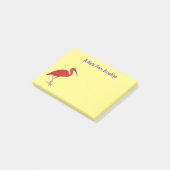 Scarlet ibis bird Cartoon Post-it Klebezettel (angewinkelt)