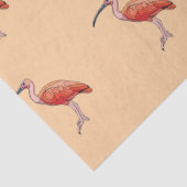 Scarlet Ibis Bird Happy Birthday Seidenpapier (Detail)