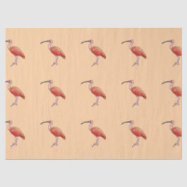 Scarlet Ibis Bird Happy Birthday Seidenpapier
