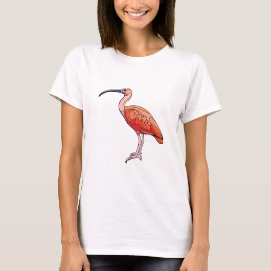 Scarlet Ibis Bird T-Shirt (Vorderseite)