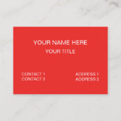 Scarlet Ibis Bird Visitenkarte (Rückseite)