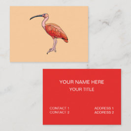 Scarlet Ibis Bird Visitenkarte