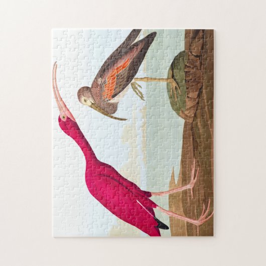 Scarlet ibis von John James Audubon Puzzle (Vertikal)