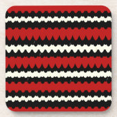 Scarlet Kingsnake Snake Skin Scales Strip Getränkeuntersetzer (Vorderseite)