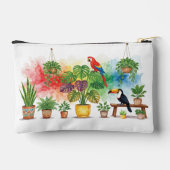 Scarlet Macaw and Toucan House Sitting Zubehörtasche (Rückseite)