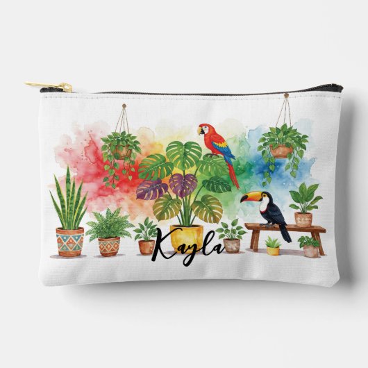 Scarlet Macaw and Toucan House Sitting Zubehörtasche (Vorderseite)
