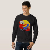 Scarlet Macaw Costume Men Women Kids Sweatshirt (Vorne ganz)