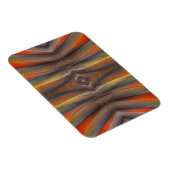 Scarlet Macaw feather design Magnet (Rechte Seite)