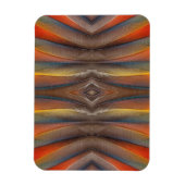 Scarlet Macaw feather design Magnet (Vertikal)