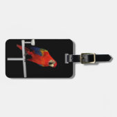 Scarlet Macaw Gepäckanhänger (Vorderseite horizontal)