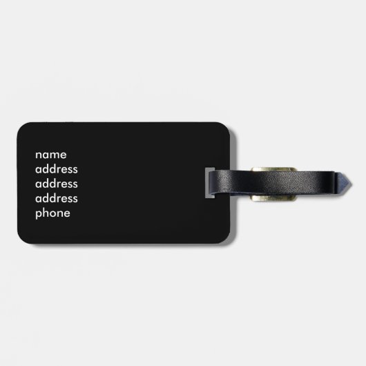 Scarlet Macaw Gepäckanhänger (Rückseite horizontal)