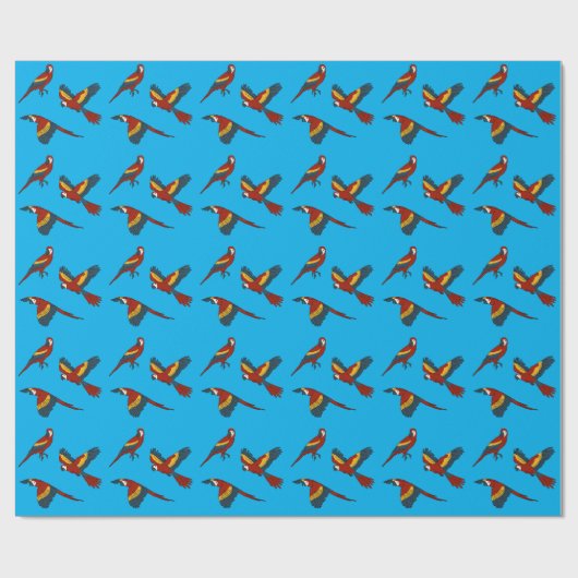 Scarlet Macaw Geschenkpapier (Flach)
