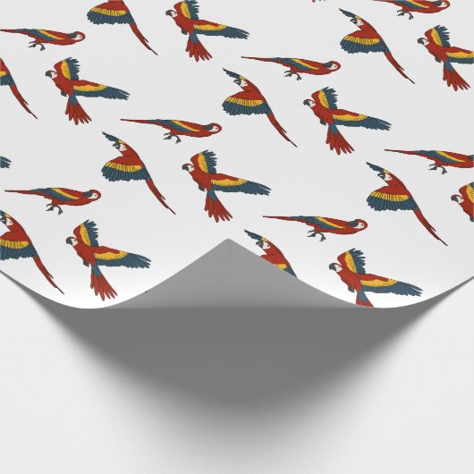 Scarlet Macaw Geschenkpapier (Ecke)