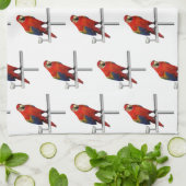 Scarlet Macaw Geschirrtuch (Gefaltet)
