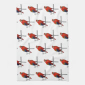 Scarlet Macaw Geschirrtuch (Vertikal)