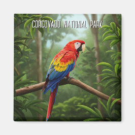 Scarlet Macaw im Corcovado Nationalpark Reisen Magnet