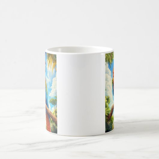 Scarlet Macaw Kaffeetasse (Mittel)