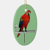 Scarlet Macaw Keramikornament (Rechts)