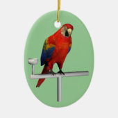 Scarlet Macaw Keramikornament (Vorne)