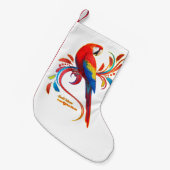 Scarlet Macaw Kleiner Weihnachtsstrumpf (Vorderansicht (hängend))