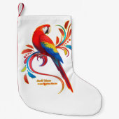 Scarlet Macaw Kleiner Weihnachtsstrumpf (Vorderseite)