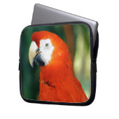 Scarlet Macaw Laptopschutzhülle (Vorderseite Links)
