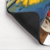 Scarlet Macaw Mouse Pad Mousepad (Ecke)