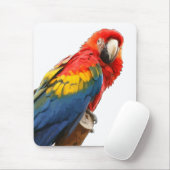 Scarlet Macaw Mouse Pad Mousepad (Mit Mouse)