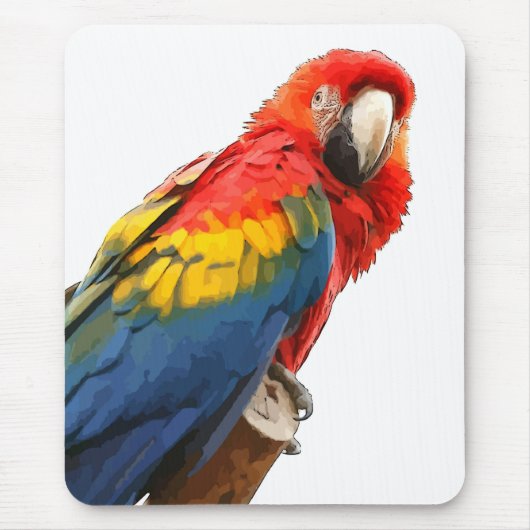 Scarlet Macaw Mouse Pad Mousepad (Vorne)