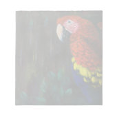 Scarlet Macaw Notizblock (Vorderseite)